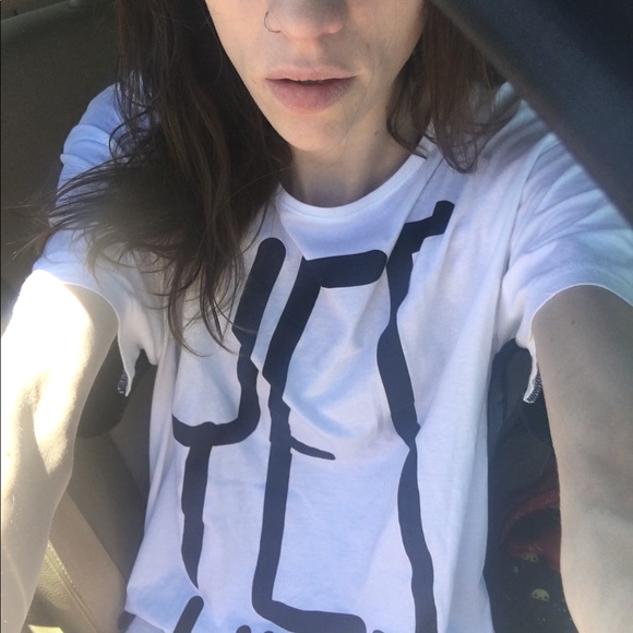 Lazy Oaf No Way Yes Way reversible shirt OSfm - Picture 4 of 4